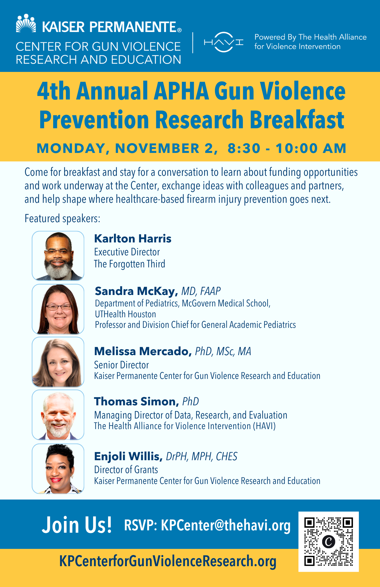 Promotional Flyer for APHA Breakfast Invitation